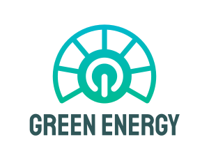 Solar Energy Power Plant  logo design