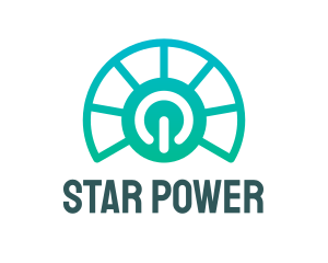 Solar Energy Power Plant  logo design