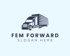 Forwarding Delivery Truck logo design