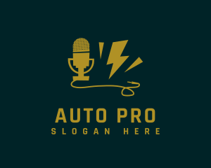 Power Podcast Microphone Logo