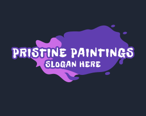 Paint Graffiti Art  logo design