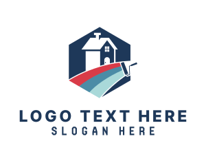 Hexagonal Home Paint Roller logo