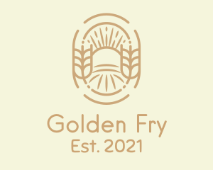 Sunny Wheat Crop Farm logo design