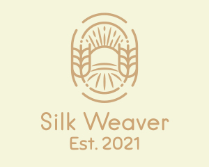 Sunny Wheat Crop Farm logo design