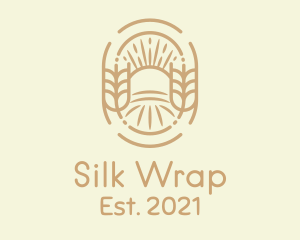 Sunny Wheat Crop Farm logo design