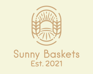 Sunny Wheat Crop Farm logo design