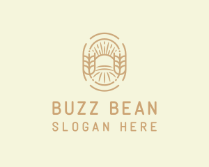 Sunny Wheat Crop Farm logo design