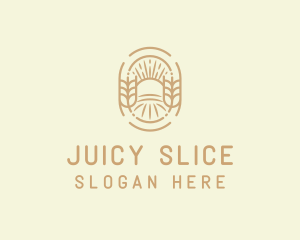 Sunny Wheat Crop Farm logo design