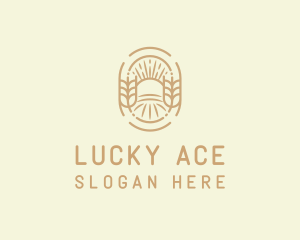 Sunny Wheat Crop Farm logo design