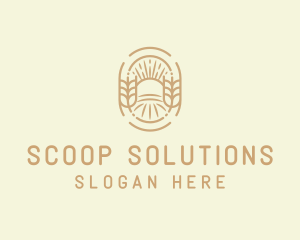 Sunny Wheat Crop Farm logo design