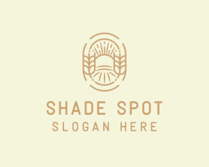 Sunny Wheat Crop Farm logo design