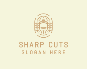 Sunny Wheat Crop Farm logo design