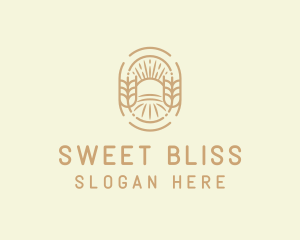 Sunny Wheat Crop Farm logo design