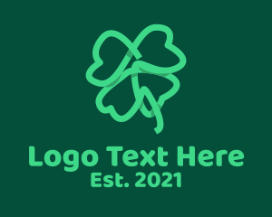 Irish Shamrock Leaf  logo