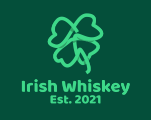 Irish Shamrock Leaf  logo