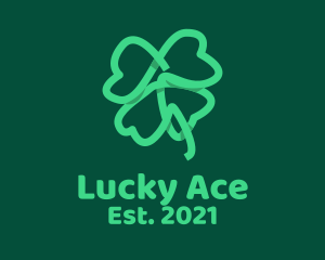 Irish Shamrock Leaf  logo design