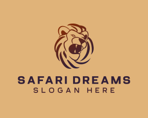 Lion Safari Wildlife logo design