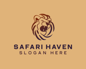 Lion Safari Wildlife logo design