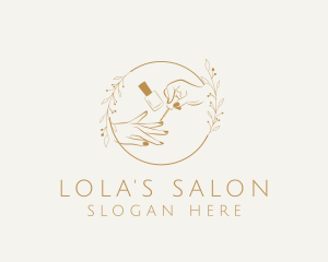 Nail Polish Salon logo design