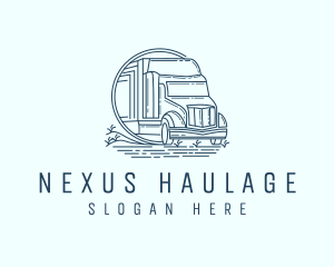 Trucking Cargo Business logo design