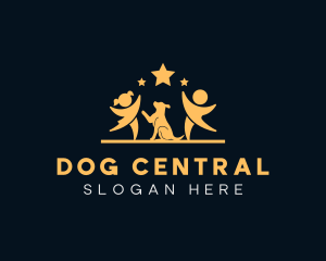 Children Dog Stars logo design