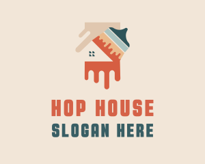 House Paint Renovation logo design