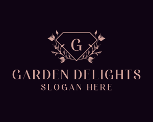 Floral Wreath Garden logo design