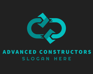 Arrow Loop Delivery logo design