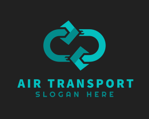 Arrow Loop Delivery logo design