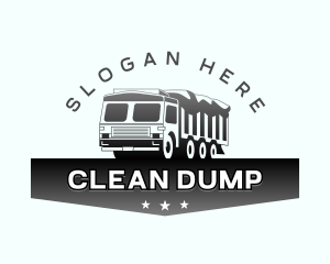 Dump Truck Transportation logo design