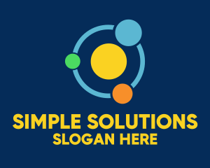 Simple Solar System logo design