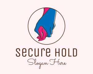 Hand Holding Support logo design