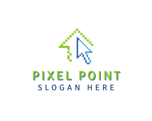 Pixel House Cursor  logo