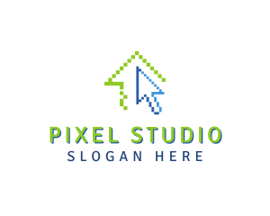 Pixel House Cursor  logo