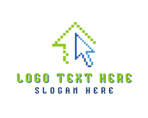 Pixel House Cursor  logo