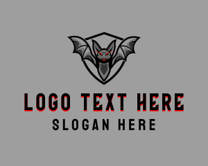 E Sports - Scary Evil Bat logo design