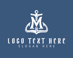 Company - Coastal Anchor Letter M logo design