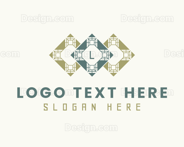 Floor Tile Pattern Logo