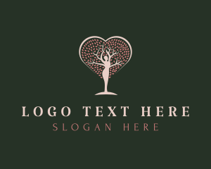 Heart Tree Woman logo