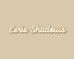 Retro Cursive Shadow logo design