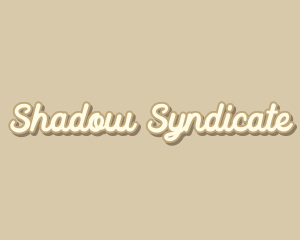 Retro Cursive Shadow logo design