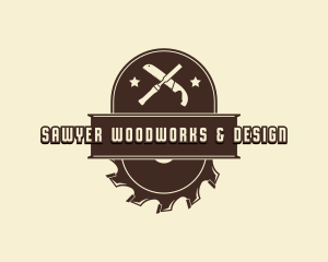 Carpentry Tools Woodworking logo design