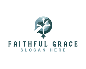 Religion Cross Church logo design