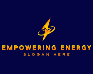 Power Zap Lightning Bolt logo design