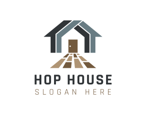 Wood Tile House logo design