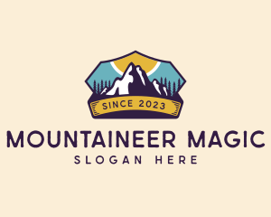 Trekking Outdoor Mountaineer logo design