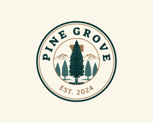 Montana Ponderosa Pine logo design