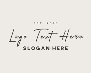 Handwritten Brand Business logo