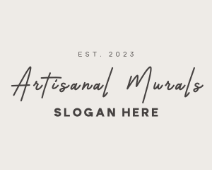 Handwritten Signature Business logo design