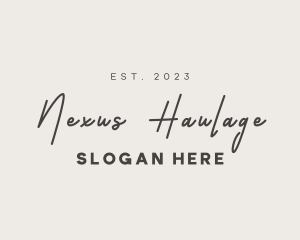 Handwritten Signature Business logo design